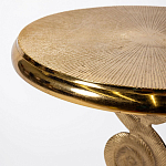 Кофейный стол из металла с круглой столешницей Table Gold Metal варинант исполнения - 2 | Loft Concept в Брянске