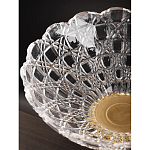 Чаша стеклянная прозрачная на бронзовой подставке с фигуркой девушки Eden Garden варинант исполнения - 7 | Loft Concept в Брянске