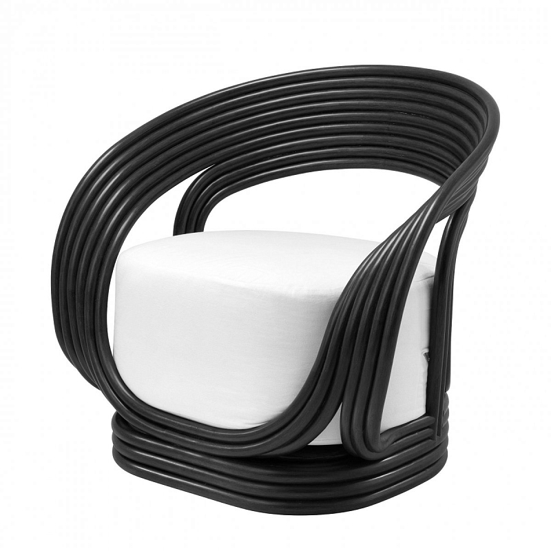 Кресло Eichholtz Chair Romeo Black Белый Черный Кресло Eichholtz Chair Romeo Black Белый Черный в Брянске | Loft Concept