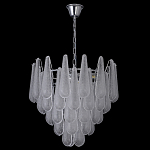 Люстра с подвесками из рифленного стекла в форме капель Textured Glass Chandelier варинант исполнения - 15 | Loft Concept в Брянске