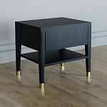 Прикроватная тумбочка с ящиком Elsa Dreams Black варинант исполнения - 4 | Loft Concept в Брянске