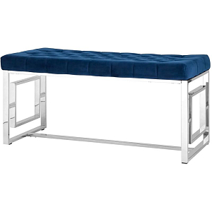 Банкетка Milan синий велюр