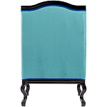 Кресло из натурального бука бирюзовое с изображением птиц и цветов Turquoise Chinoiserie Garden Armchair варинант исполнения - 3 | Loft Concept в Брянске