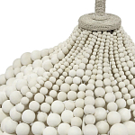 Настольная лампа с абажуром и каркасом из белых деревянных бусин White Wooden Beads Table Lampshade варинант исполнения - 2 | Loft Concept в Брянске