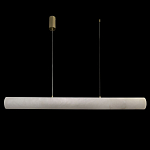 Подвесной светильник линейный цилиндрической формы из натурального алебастра Alabaster Geometry варинант исполнения - 2 | Loft Concept в Брянске