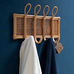 Настенная вешалка из ротанга Wila Wall Hanger M варинант исполнения - 7 | Loft Concept в Брянске