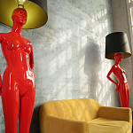 Лампа MANNEQUIN LAMP с абажуром созерцание силуэта варинант исполнения - 7 | Loft Concept в Брянске