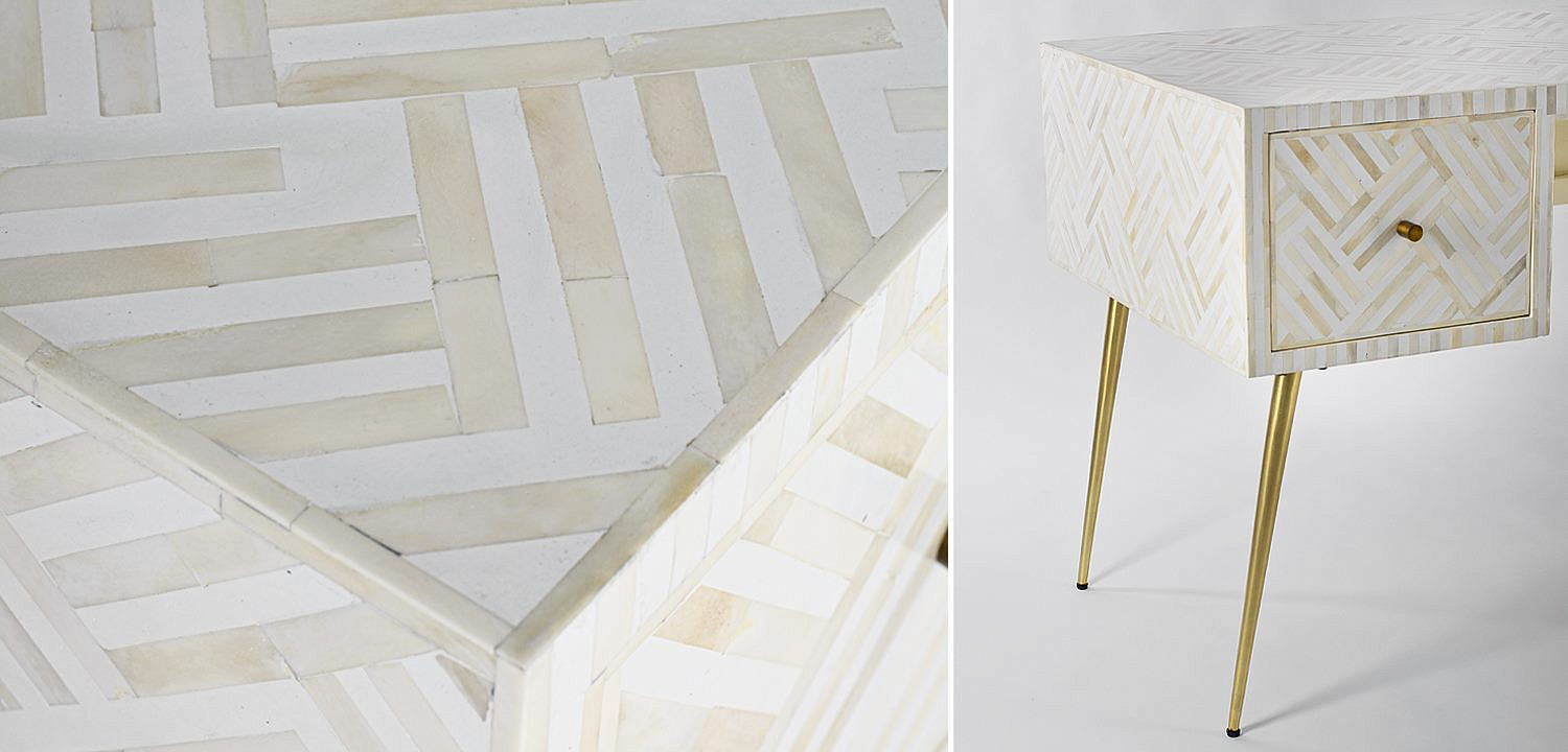 Стол Cream Indian Bone Inlay table Стол Cream Indian Bone Inlay table - Loft-Concept в Брянске