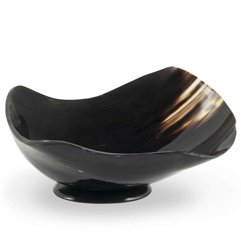 Салатник Bowl Salad Horn Medium Коричневый Черный Салатник Bowl Salad Horn Medium Коричневый Черный в Брянске | Loft Concept
