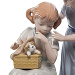 Статуэтка фарфоровая Девочки с собачками Charming Statuette варинант исполнения - 1 | Loft Concept в Брянске