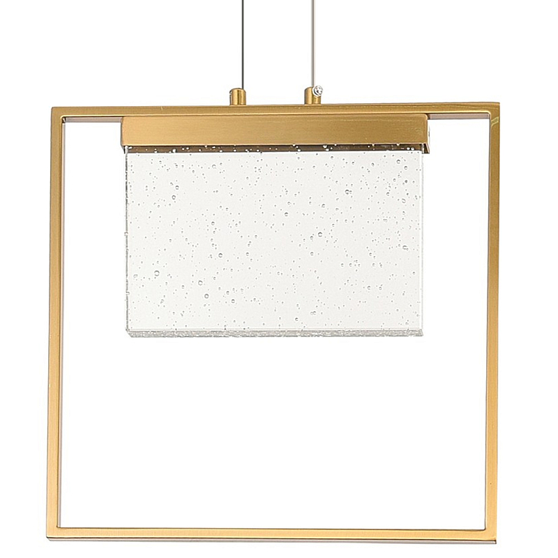 Подвесной геометрический светильник со стеклом Rectangle Geometry Glass Chandelier Прозрачное Стекло Латунь Подвесной геометрический светильник со стеклом Rectangle Geometry Glass Chandelier Прозрачное Стекло Латунь в Брянске | Loft Concept