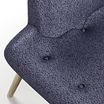 Мебельная ткань Шенилл синий цвет 138 см T4-33 варинант исполнения - 3 | Loft Concept в Брянске