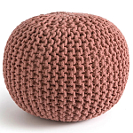 Круглый вязаный пуф Pink Knitted Ball Pouf варинант исполнения - 1 | Loft Concept в Брянске