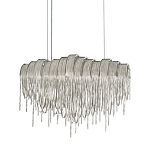 Люстра подвесная с металлическими цепочками и изогнутыми металлическими дугами 72 см Atlantis Chain варинант исполнения - 1 | Loft Concept в Брянске