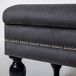 Мягкая банкетка с зоной для хранения Casket Dark Grey варинант исполнения - 3 | Loft Concept в Брянске