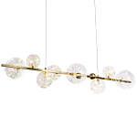 Дизайнерская линейная люстра с гирляндой внутри стеклянных плафонов Iona Garland Chandelier варинант исполнения - 1 | Loft Concept в Брянске