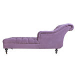 Кушетка фиолетовая с мягкой обивкой из велюра Michael Couch варинант исполнения - 2 | Loft Concept в Брянске