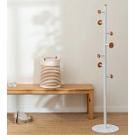 Напольная вешалка из древесины бука Unique Shaped Furniture Floor Hanger White варинант исполнения - 3 | Loft Concept в Брянске