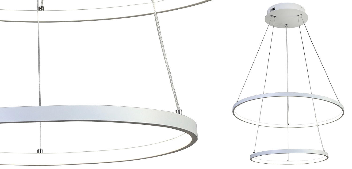 Люстра Ring Horizontal Double white 60+40 Люстра Ring Horizontal Double white 60+40 - Loft-Concept в Брянске