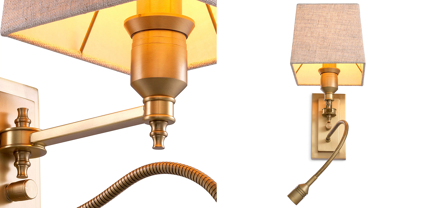 Бра Eichholtz Wall Lamp Ellington Brass Бра Eichholtz Wall Lamp Ellington Brass - Loft-Concept в Брянске
