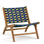 Кресло низкое из массива тика Barbados варинант исполнения - 1 | Loft Concept в Брянске