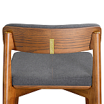 Барный стул из массива ясеня с обивкой из рогожки Elegant Ash варинант исполнения - 5 | Loft Concept в Брянске