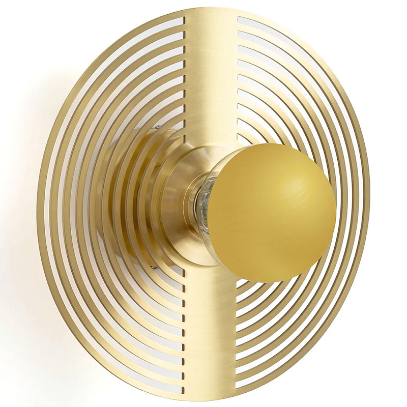Бра в виде металлического диска Amadis Gold Wall Lamp Золотой Бра в виде металлического диска Amadis Gold Wall Lamp Золотой в Брянске | Loft Concept