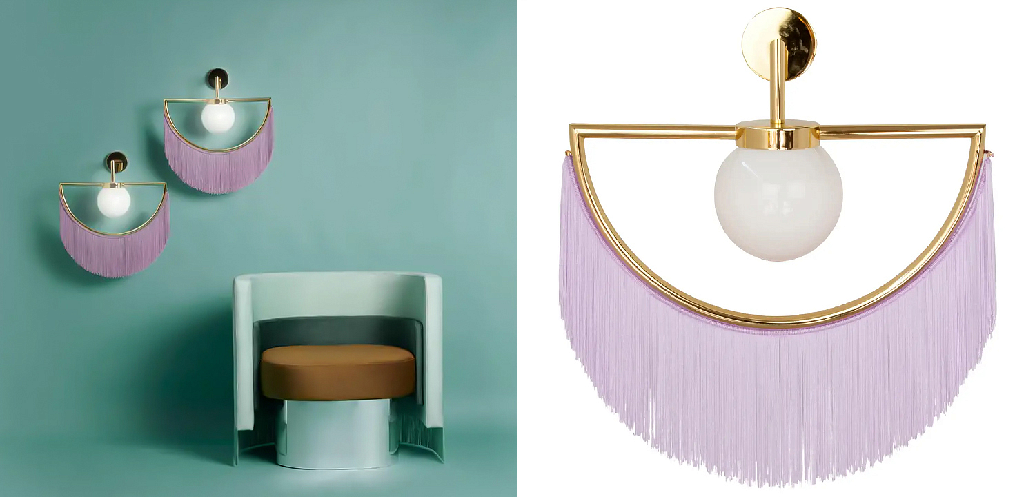 Бра Wink Wall Lamp by Masquespacio for Houtique Lila Бра Wink Wall Lamp by Masquespacio for Houtique Lila - Loft-Concept в Брянске