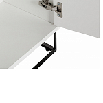 Стеллаж книжный белый с 3-мя открытыми полками и дверкой Strict Lines варинант исполнения - 4 | Loft Concept в Брянске