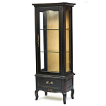 Витрина однодверная с ящиком и 3-мя полками из массива березы Vintage варинант исполнения - 2 | Loft Concept в Брянске