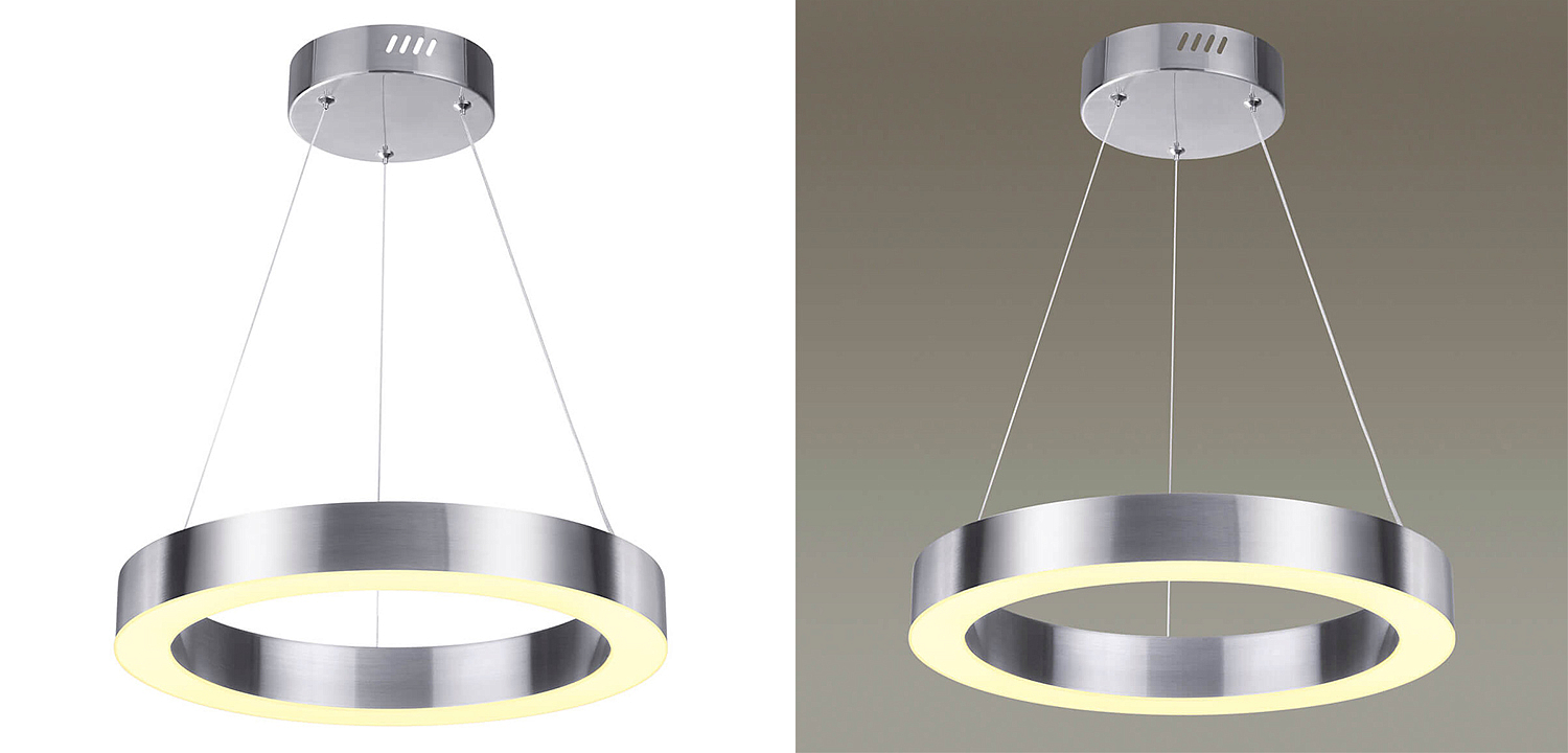 Подвесной светильник Nickel Ribbon Ring 40 Подвесной светильник Nickel Ribbon Ring 40 - Loft-Concept в Брянске