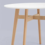 Обеденный стол с белой столешницей ELUNED FURNITURE варинант исполнения - 3 | Loft Concept в Брянске