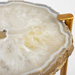 Кофейный стол со столешницей из агата Agate Design Beige варинант исполнения - 2 | Loft Concept в Брянске