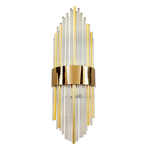 Бра Flutes с Золотистым металлом