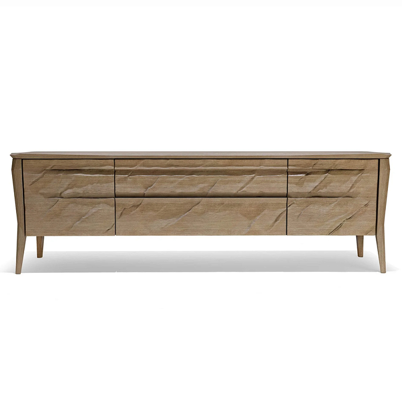 ТВ тумба 2 двери и 2 выдвижных ящика Tasteful Furniture Венге Светлый дуб ТВ тумба 2 двери и 2 выдвижных ящика Tasteful Furniture Венге Светлый дуб в Брянске | Loft Concept
