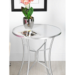 Столик приставной с круглой столешницей на серебристом основании Scenical Table варинант исполнения - 3 | Loft Concept в Брянске