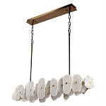 Подвесной светильник с фигурными элементами из белого алебастра Cryptocrystalline Stone варинант исполнения - 5 | Loft Concept в Брянске