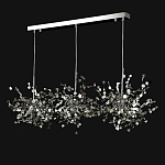 Люстра подвесная из трех частей с металлическими круглыми элементами Terzani Argent варинант исполнения - 8 | Loft Concept в Брянске