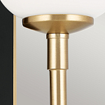  Бра с прямоугольным черным основанием и белым матовым цилиндрическим плафоном Kichler варинант исполнения - 11 | Loft Concept в Брянске