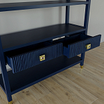 Стеллаж с двумя ящиками Elsa Dreams Blue варинант исполнения - 3 | Loft Concept в Брянске