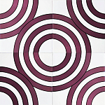 Дизайнерская плитка с узором Мишень варинант исполнения - 1 | Loft Concept в Брянске