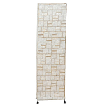 Торшер из перламутра на металлическом каркасе Indonesian Tower варинант исполнения - 1 | Loft Concept в Брянске