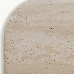 Консоль с овальной столешницей и фактурным деревянным основанием Enzo варинант исполнения - 4 | Loft Concept в Брянске