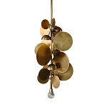 Люстра креативная из дисков цвета латунь Constellation Light and Style варинант исполнения - 1 | Loft Concept в Брянске