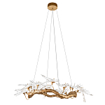 Люстра подвесная с прозрачными стеклянными птичками на ветвях Диаметр 100 см Serip Voa варинант исполнения - 2 | Loft Concept в Брянске