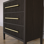 Комод Primo с 3 выдвижными ящиками Темный орех варинант исполнения - 2 | Loft Concept в Брянске