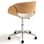 Вращающееся офисное кресло на колёсах Delwyn Chair White варинант исполнения - 3 | Loft Concept в Брянске