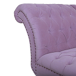 Кушетка фиолетовая с мягкой обивкой из велюра Michael Couch варинант исполнения - 3 | Loft Concept в Брянске