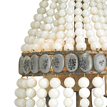 Бра каплевидной формы декорированная нитями стеклянных бусин молочного цвета Bead threads варинант исполнения - 1 | Loft Concept в Брянске