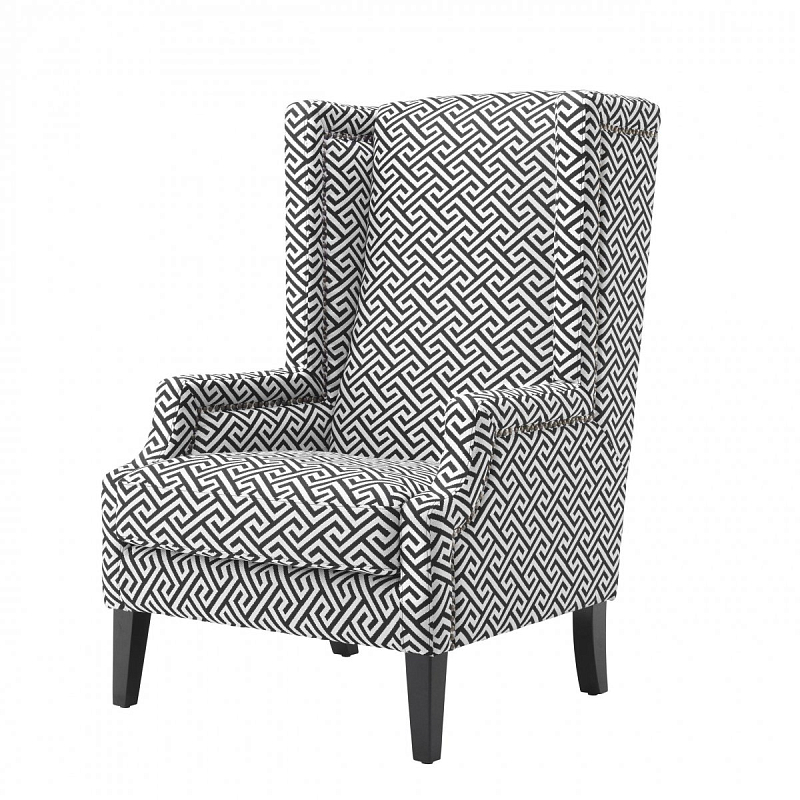 Кресло Eichholtz Chair Eleventy Черно-белый Кресло Eichholtz Chair Eleventy Черно-белый в Брянске | Loft Concept